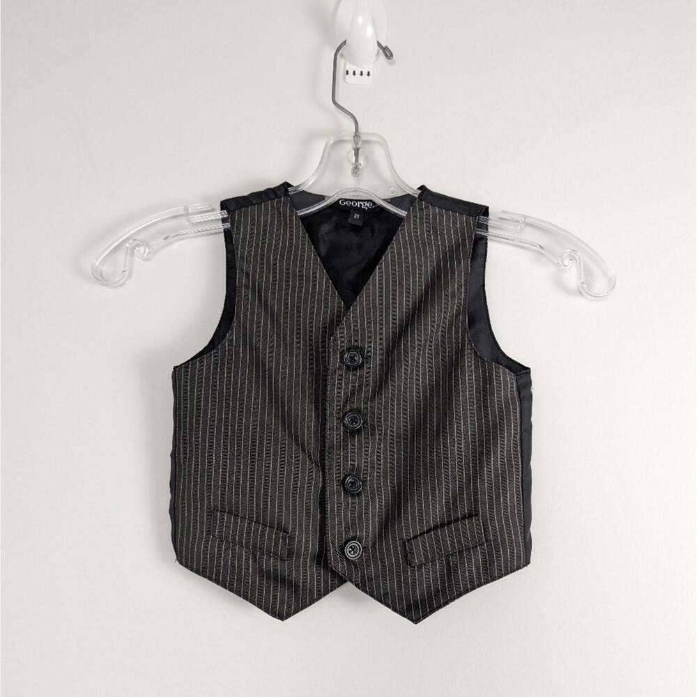 George Boys' Pinstripe Formal Vest - Size 2T